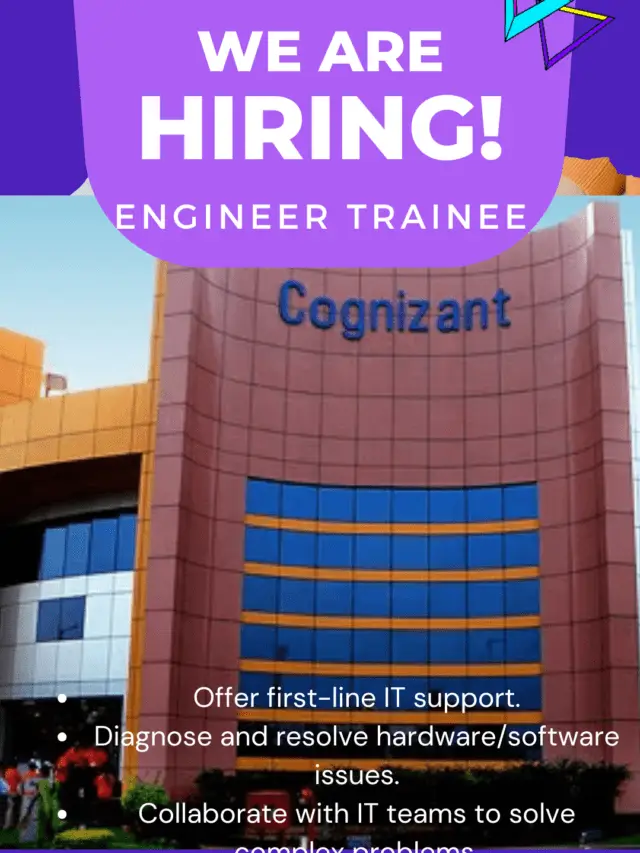 Cognizant Off Campus Drive 2024 Hiring Freshers Engineer Trainee