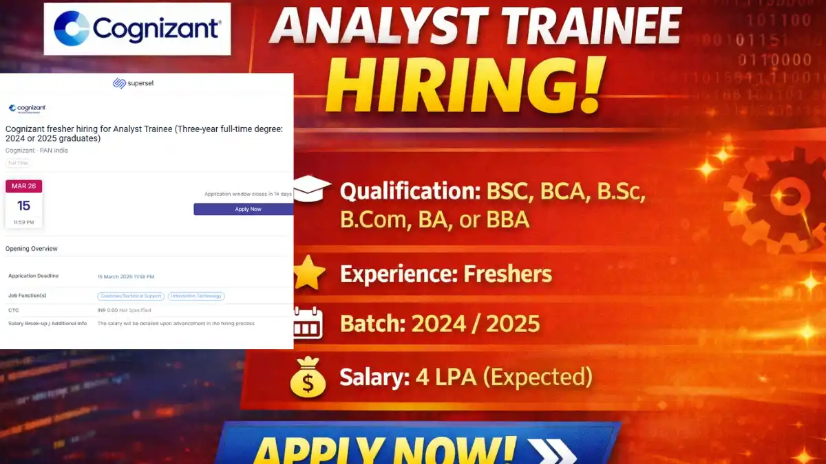 Cognizant Off Campus Drive 2026 