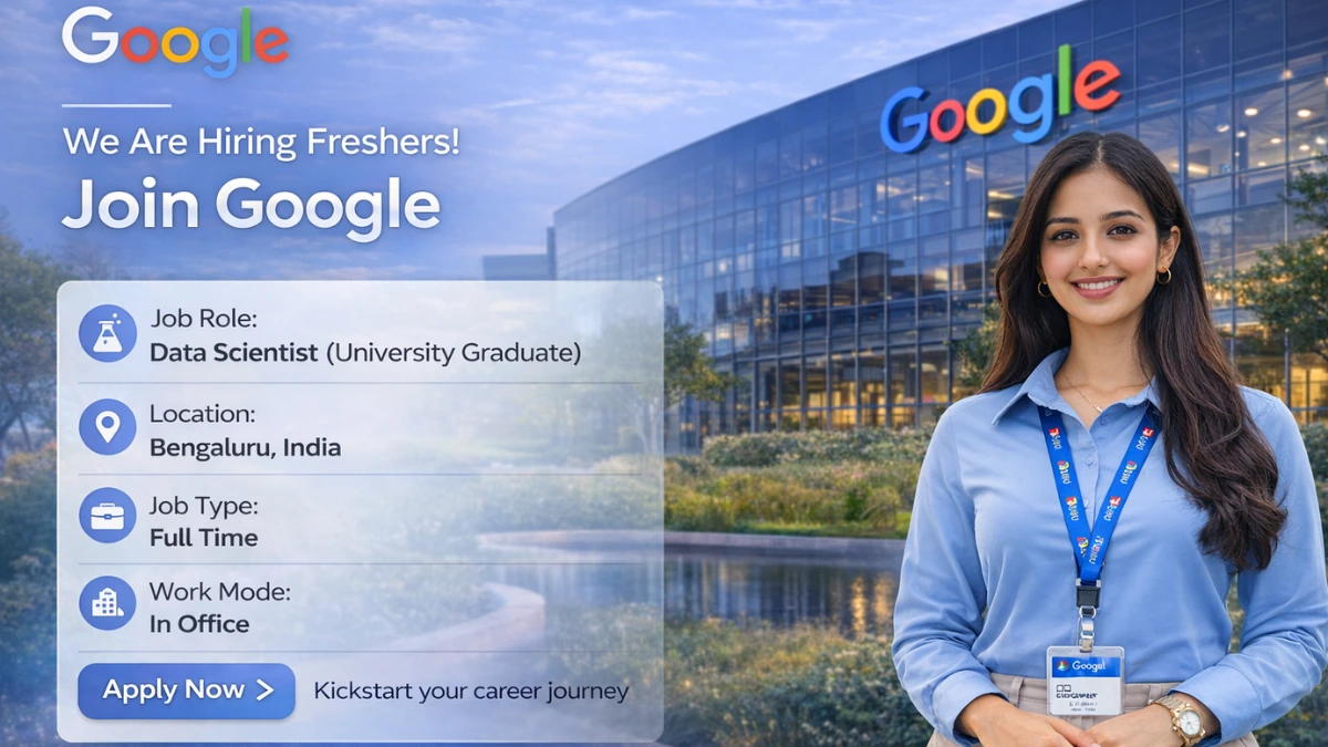 Google Recruitment 2026 has been announced to hire freshers for the Data Scientist r