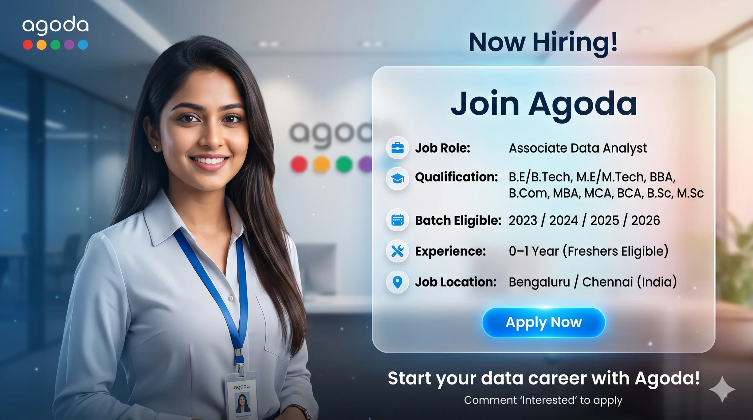 Agoda Recruitment 2026 Hiring Associate Data Analyst