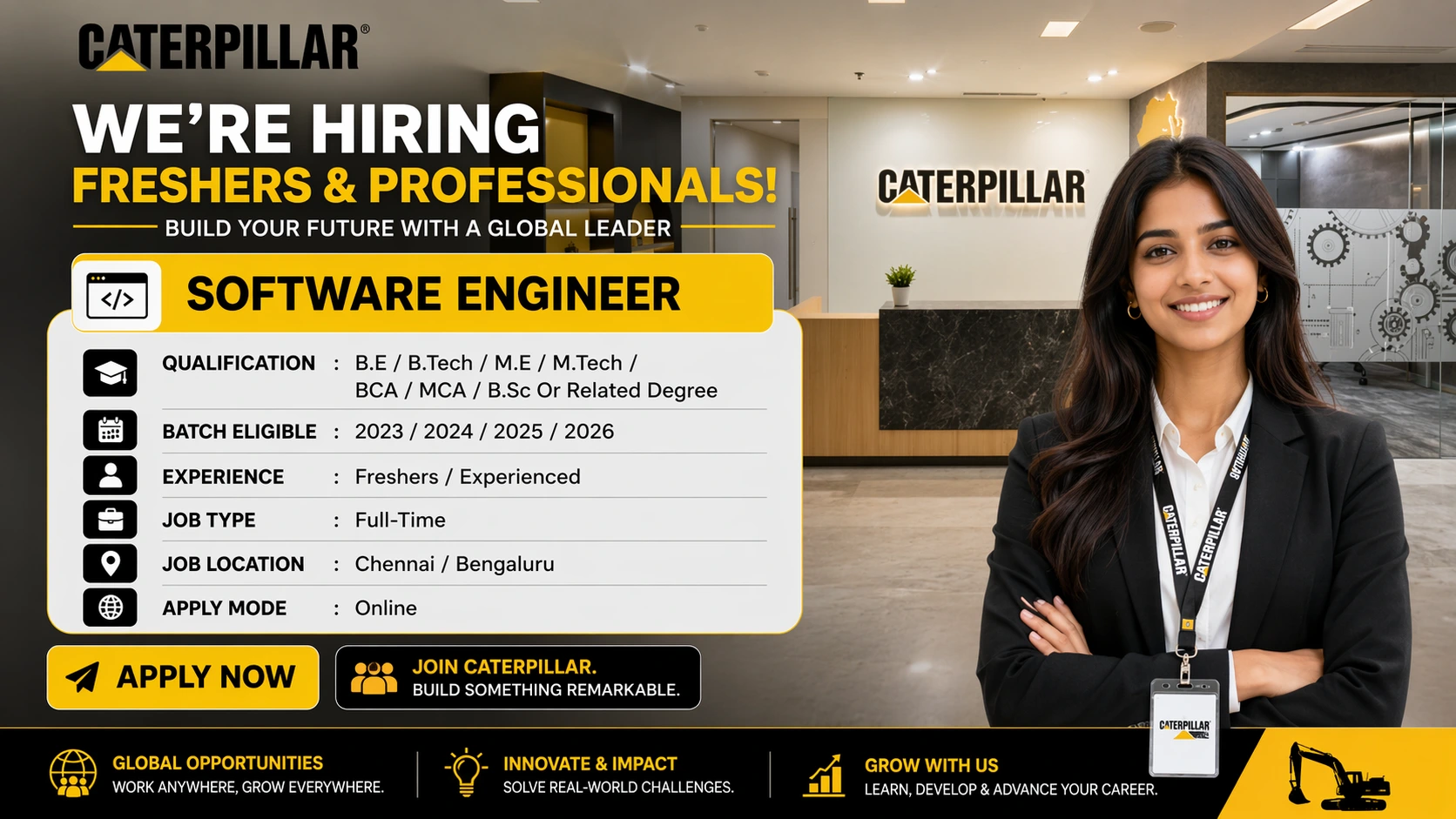 Caterpillar Off Campus 2026 Hiring Software Engineer