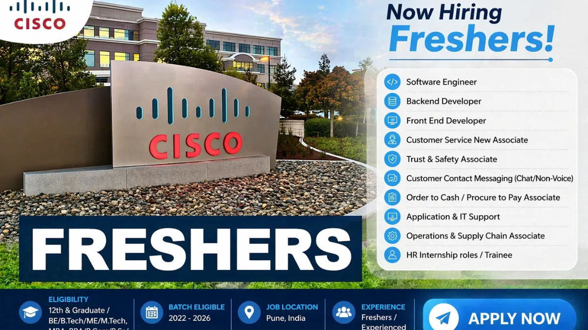 Cisco Off Campus 2026 – Cisco hiring freshers