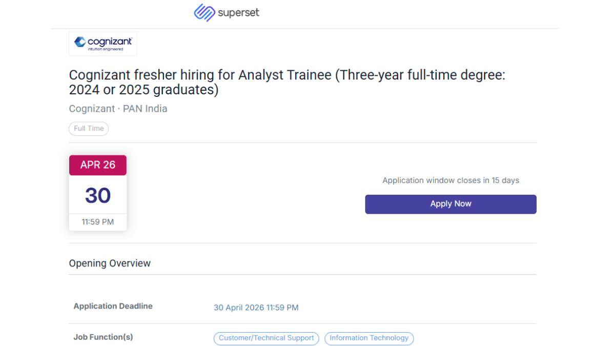 Cognizant Off Campus Drive 2026 has been announced to hire freshers for 2024, 2025 batch,2.png