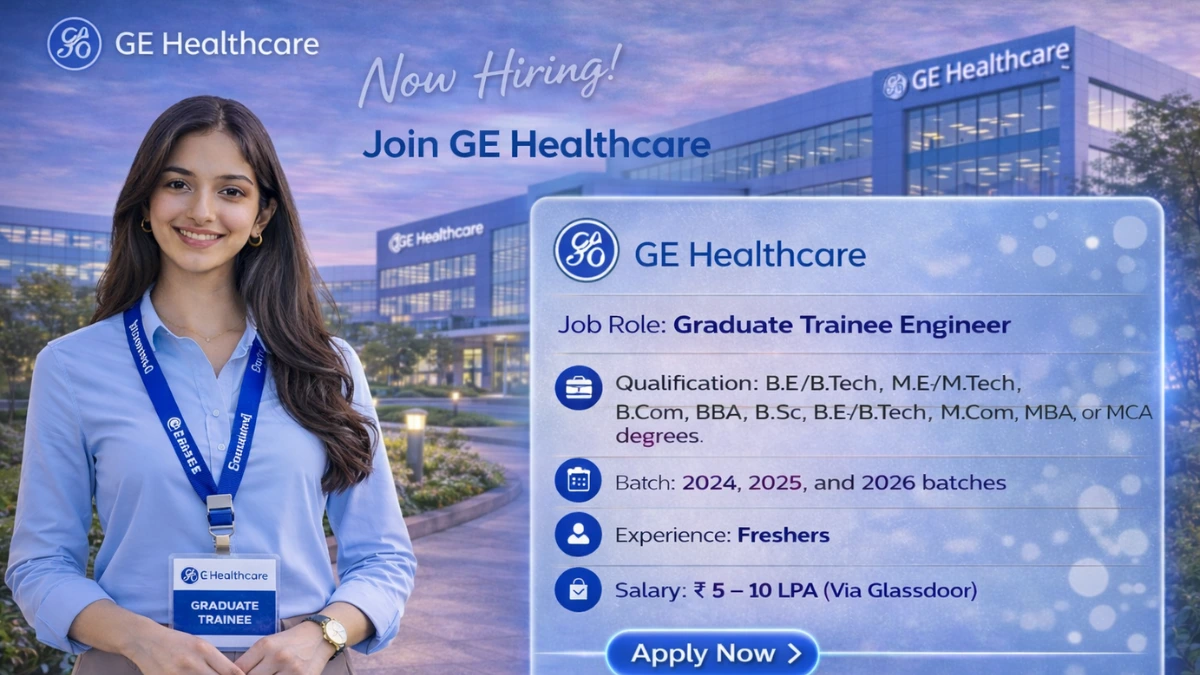 GE HealthCare Off Campus Hiring 2026 for Graduate Trainee Engineer Jobs for Freshers – Bengaluru 1 GE HealthCare Off Campus Hiring 2026 for Graduate Trainee Engineer