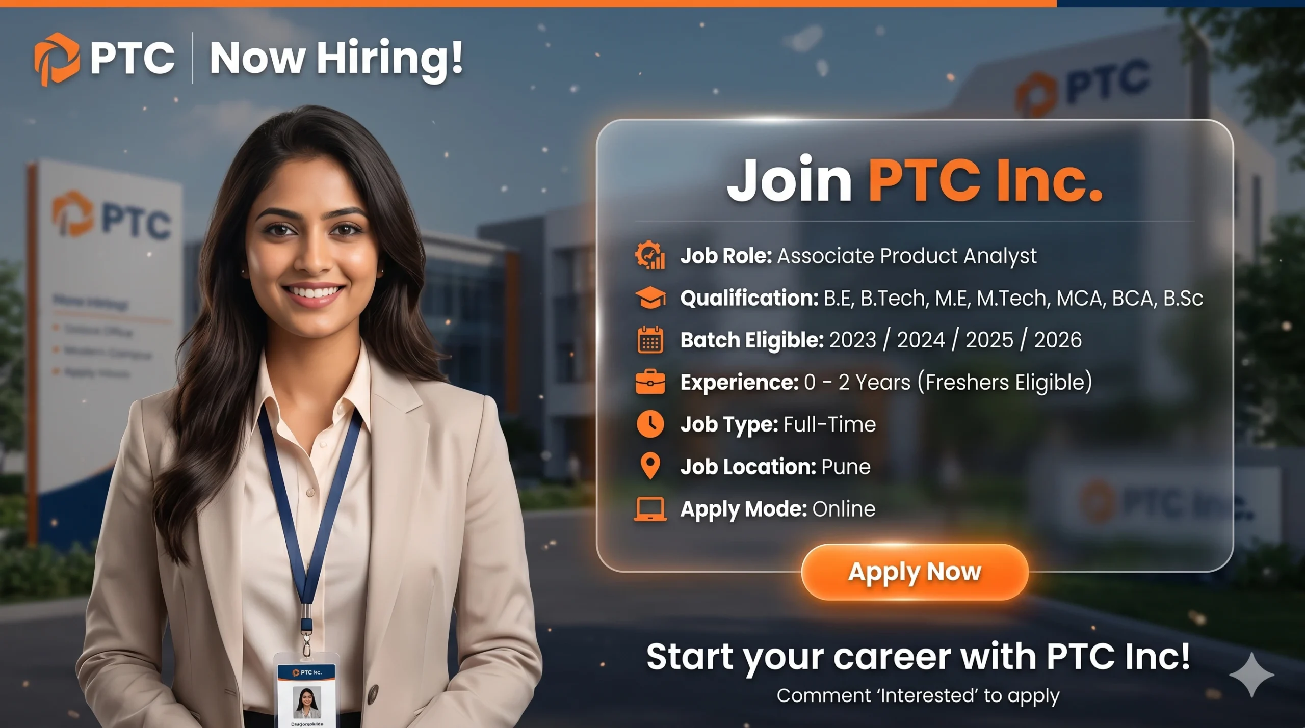 PTC Off Campus 2026 is inviting applications for the role of Associate Product Analyst